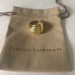 David Yurman 18k gold ring